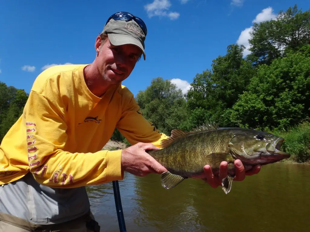 Fishing for river bass in Ontario