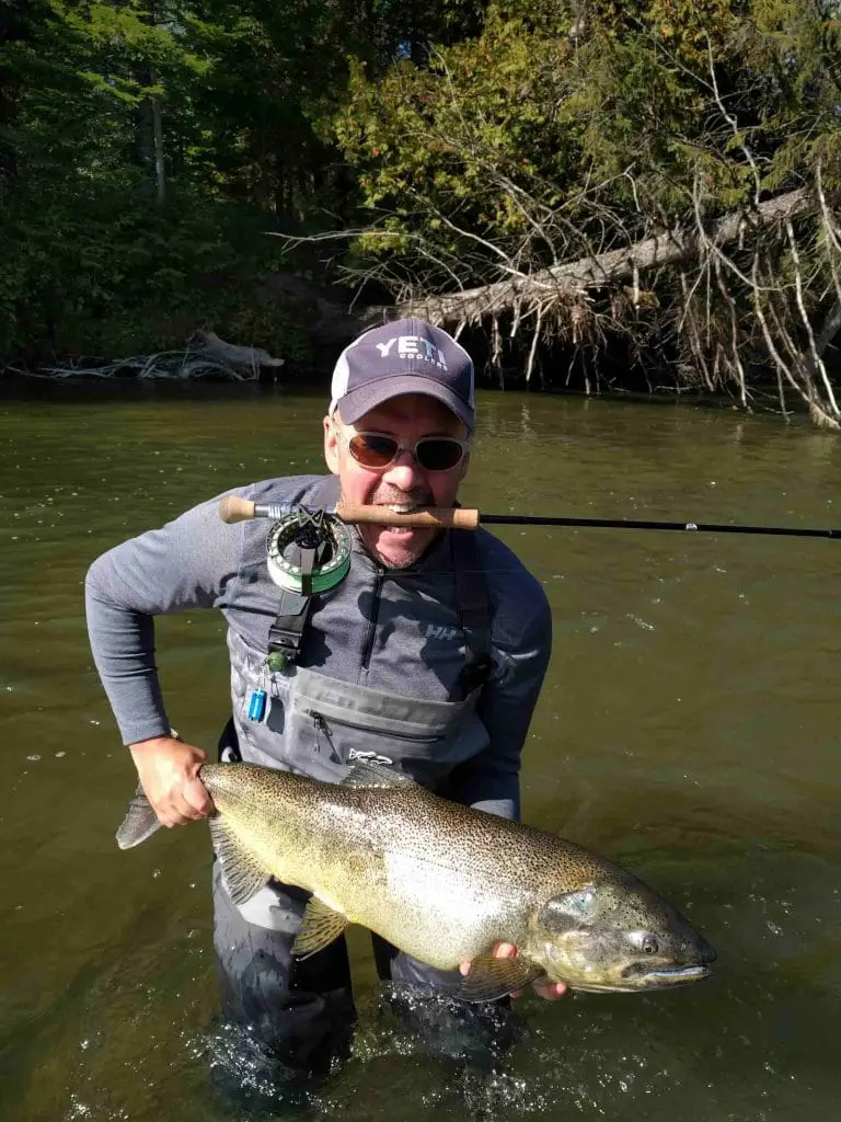 Fly Fishing For Salmon In Ontario