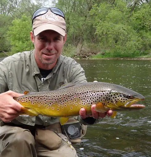 A grand river Brown trout, 1 of 6 that day