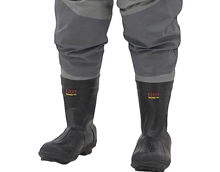 These are boot foot waders